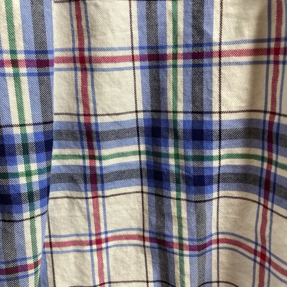 Talbots Blue Plaid Classic Button Up Shirt Plus Size 3XP Western Casual Preppy - Picture 11 of 11